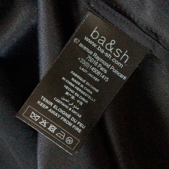 Ba&sh black open front jacket, size 3 - Picture 8 of 8